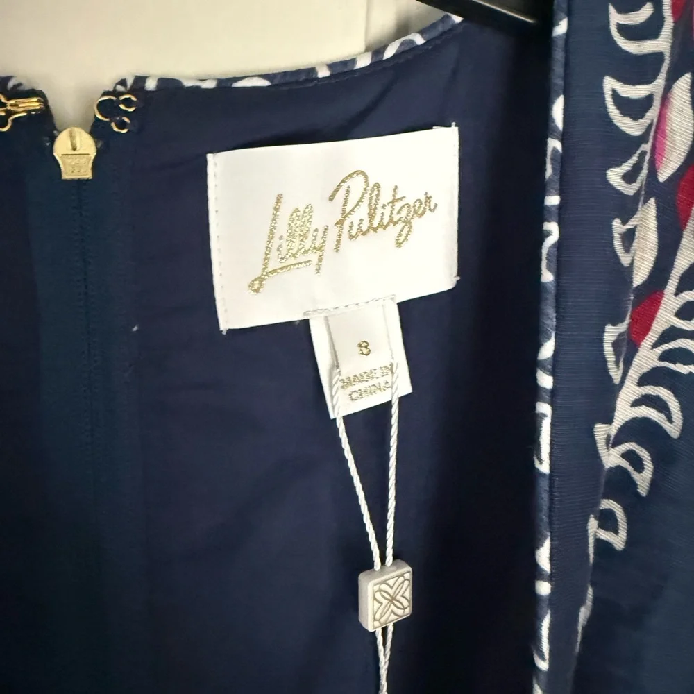 Lilly Pulitzer Blue and White Daniella Dress - Picture 4 of 4